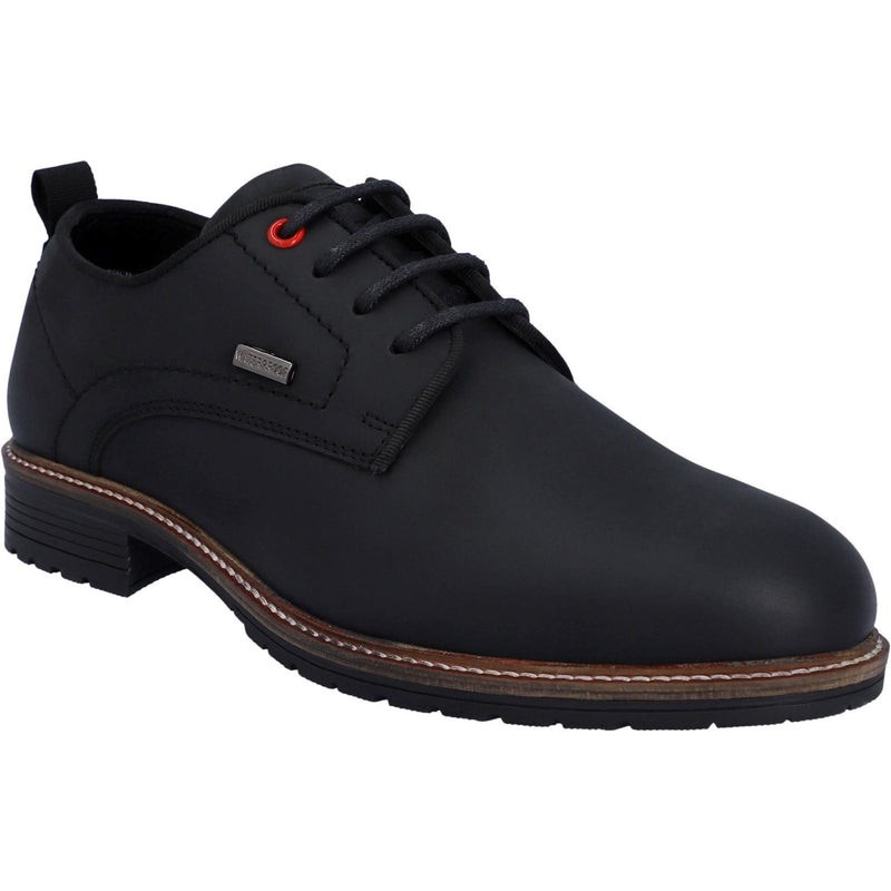 Hunter Jura Chaussures En Cuir Noir À Lacets Pour Hommes