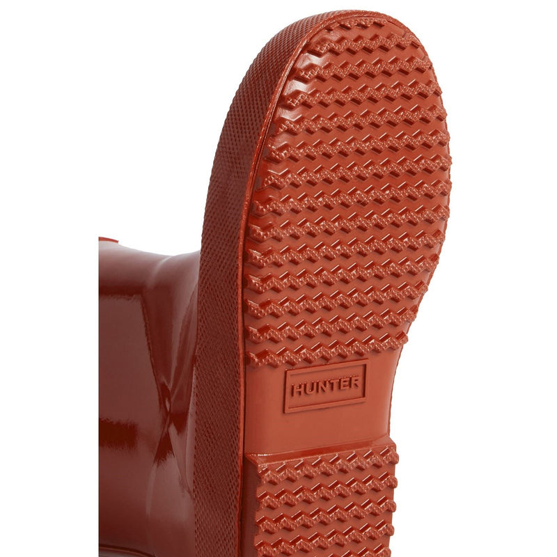 Hunter Kids First Gloss Bottes En Caoutchouc Militaires Rouge Wellington