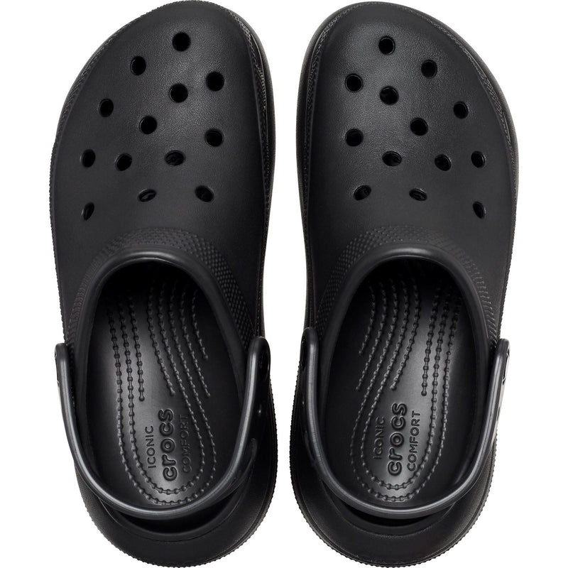 Crocs Classic Crush Les sabots noirs pour femmes Eva