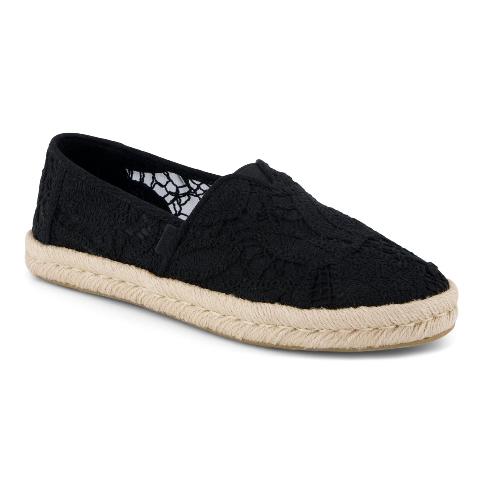 TOMS Alpargata Rope 2.0 Shoe Espadrilles Noires En Coton Pour Femmes