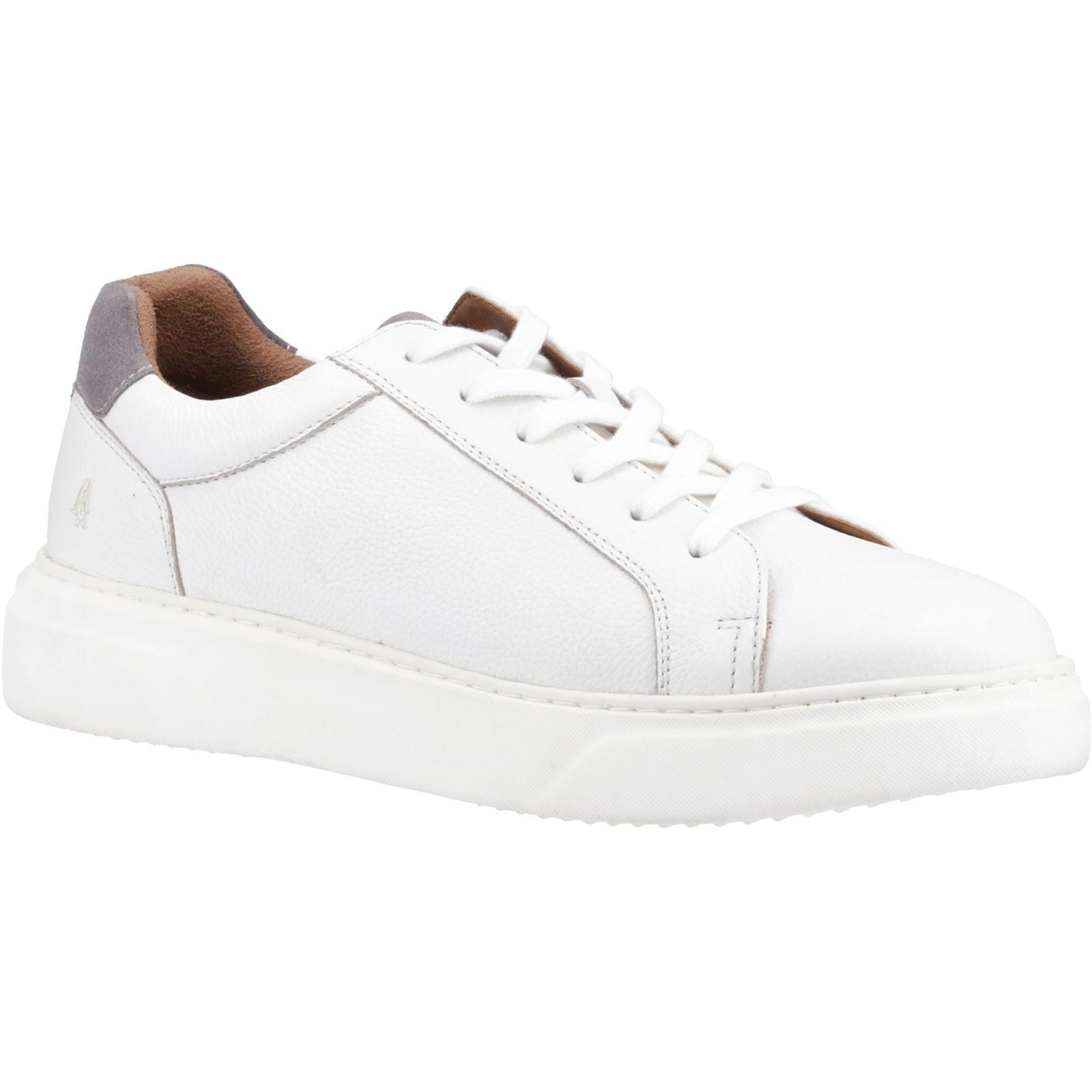 Hush Puppies Whelan Baskets Blanches En Cuir Pour Hommes