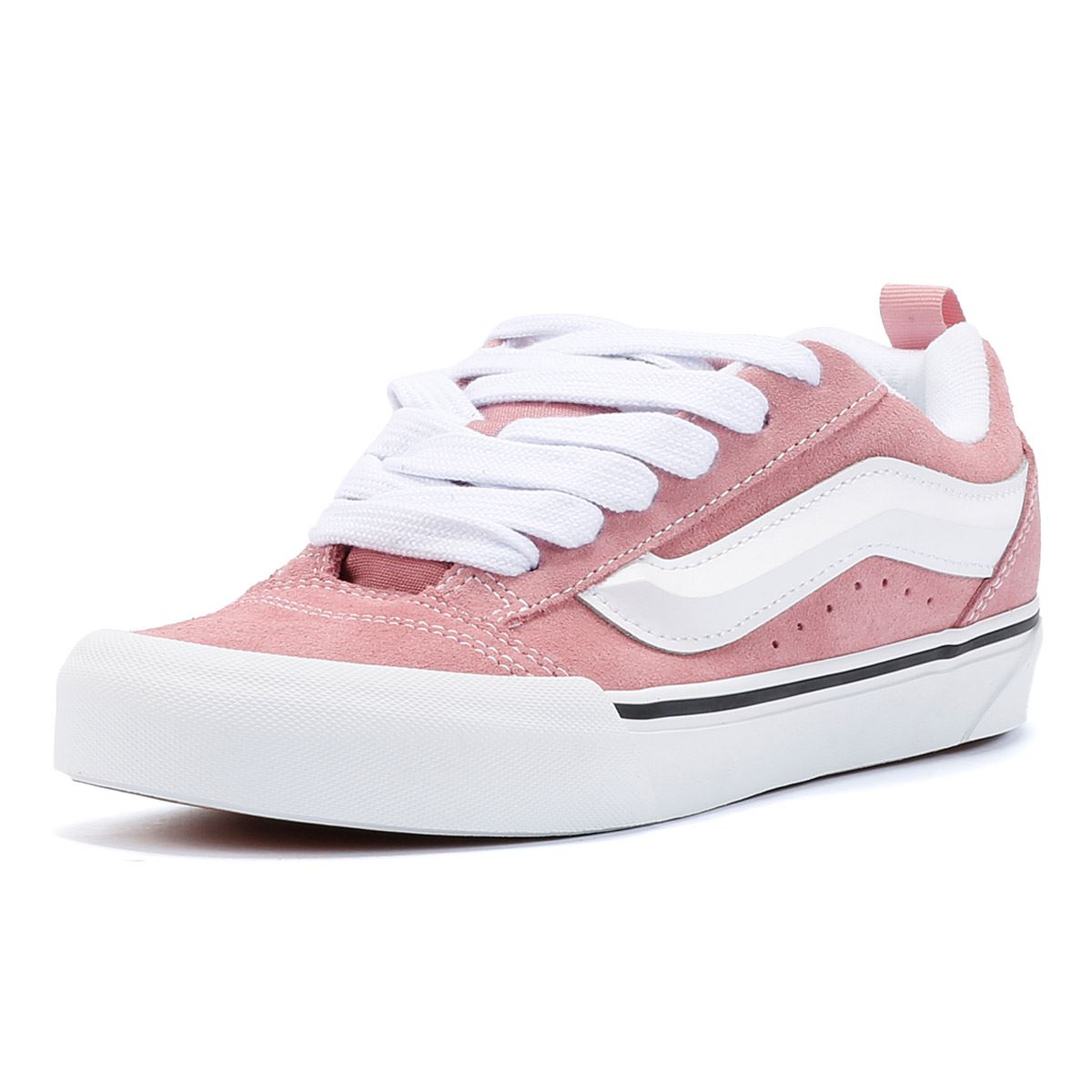 Vans Knu Skool Baskets Roses En Daim Pour Femme