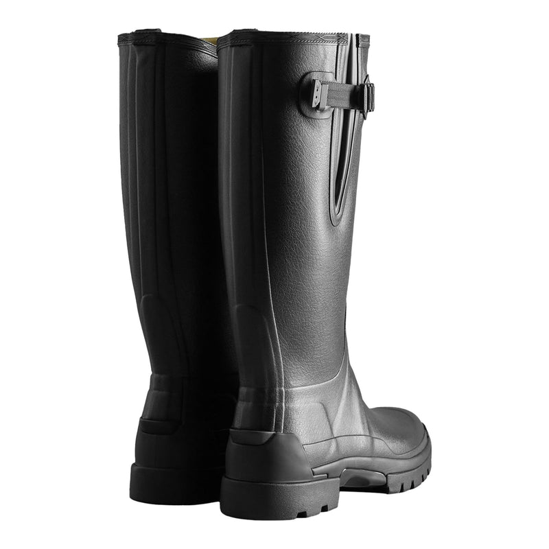Hunter Balmoral Adjustable Bottes En Caoutchouc Noires Wellington