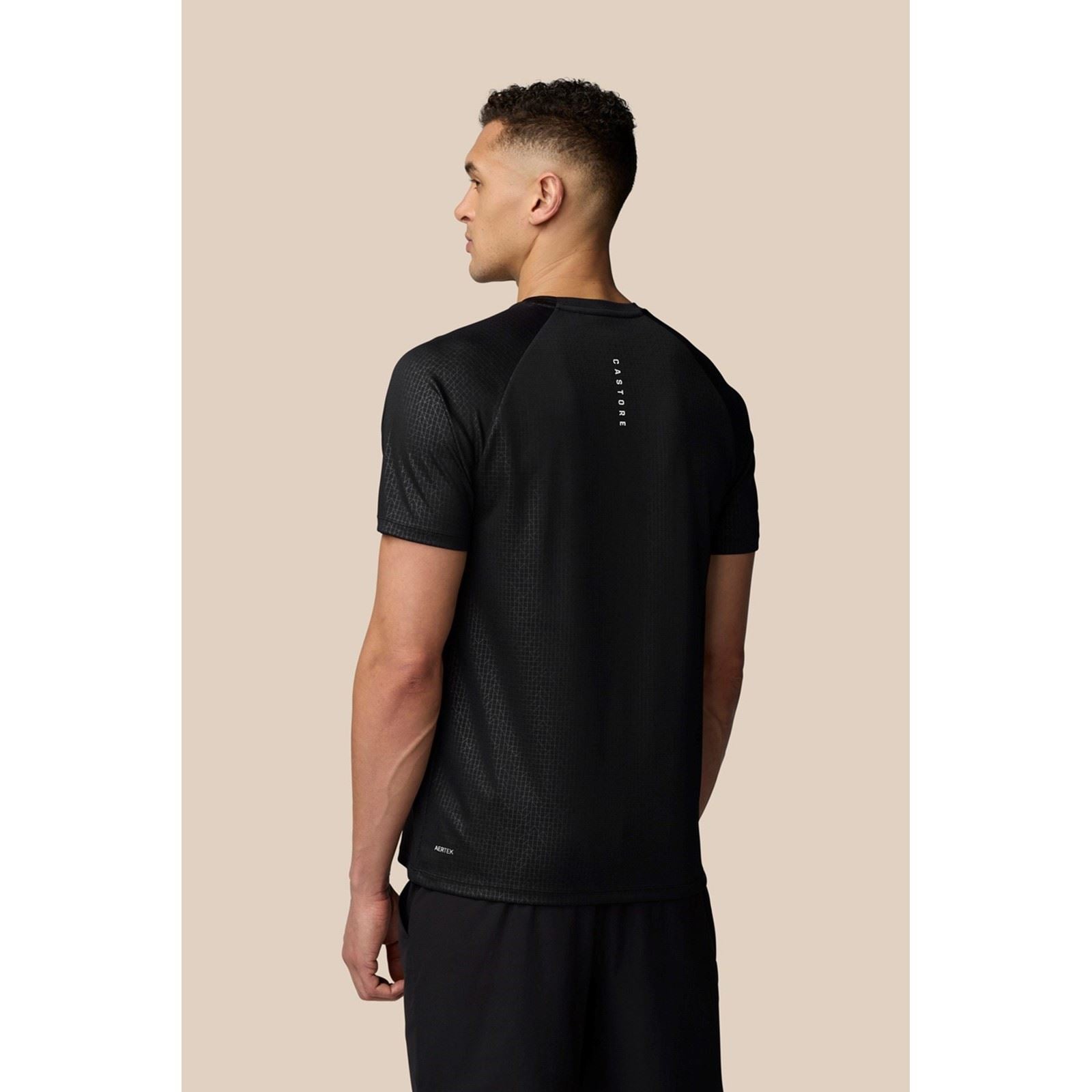 Castore Adapt T-Shirt De Sport Actifs Pour Hommes En Polyester Noir