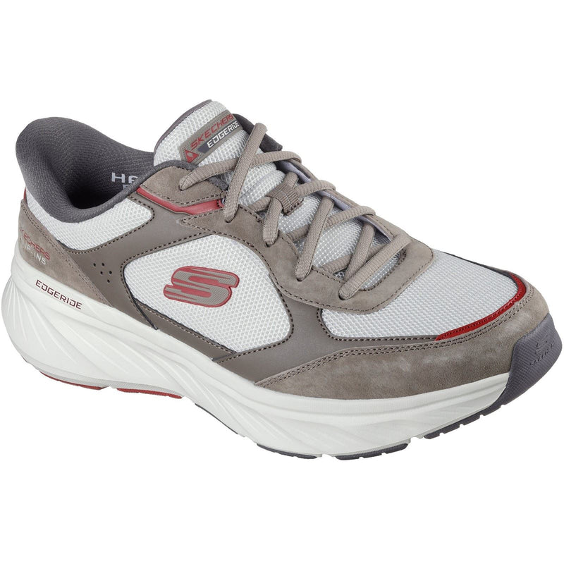 Skechers Edgeride Erlon Chaussures De Sport En Cuir Pour Hommes, Marron/multicolores