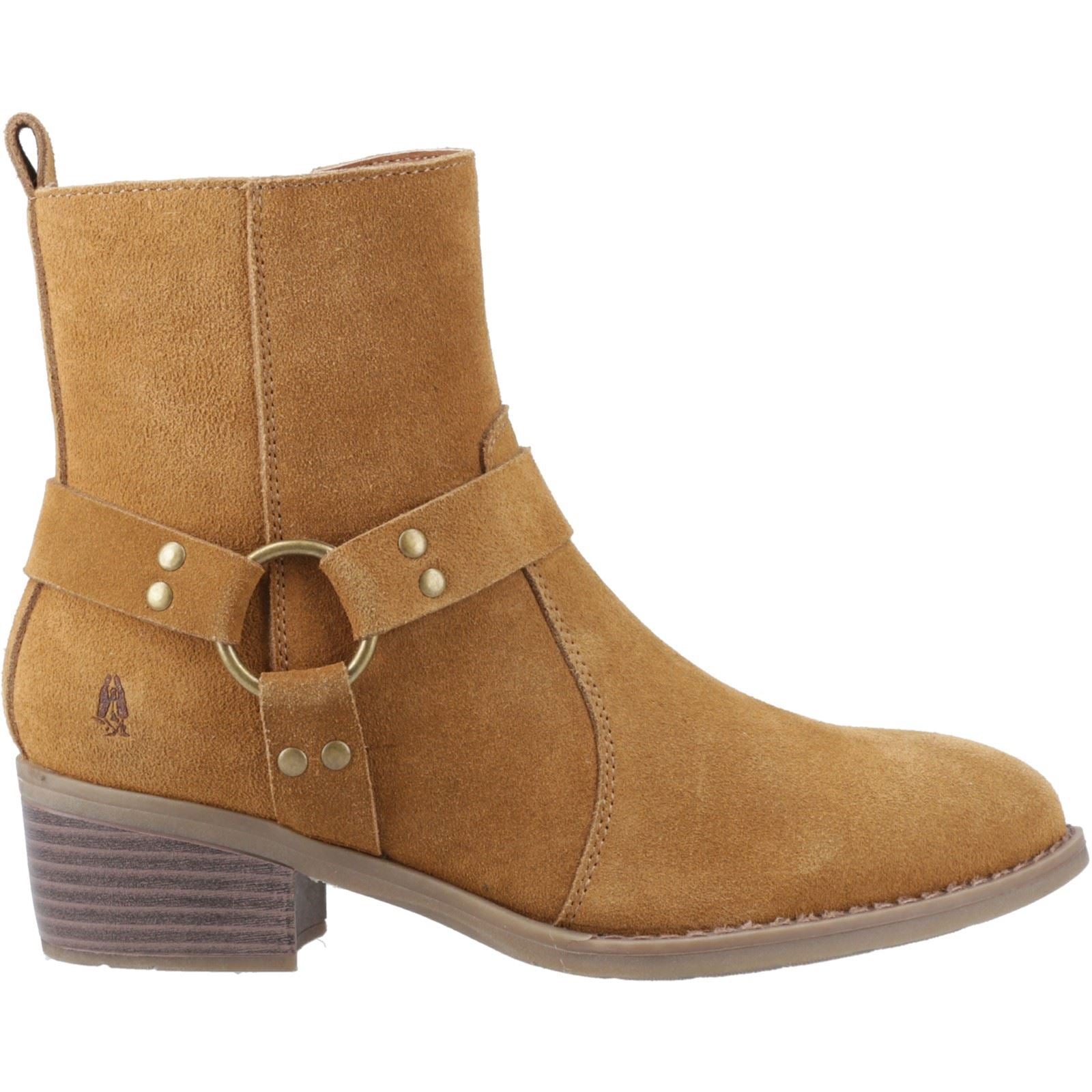 Hush Puppies Iria Femmes Suède Bottines À Talons Beige