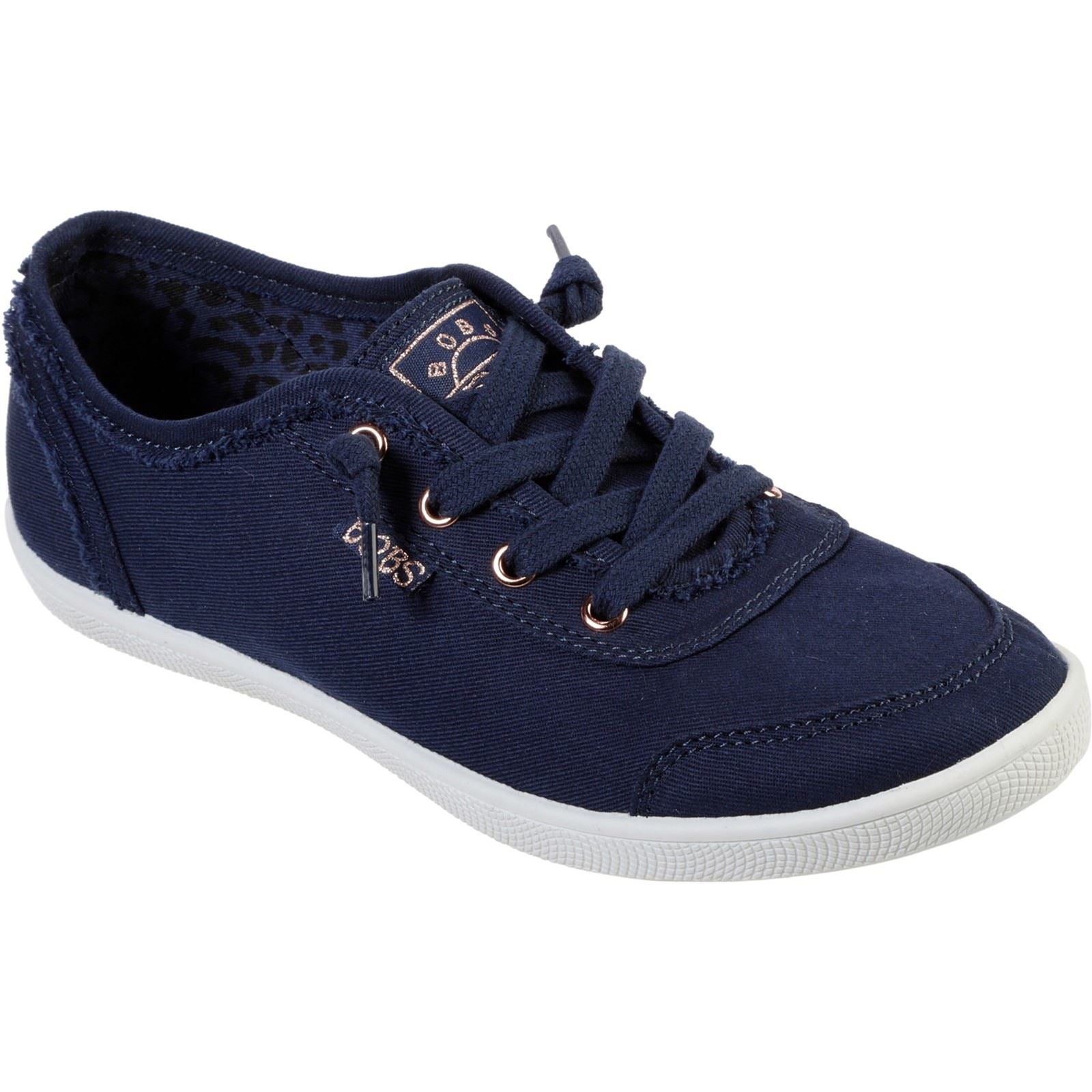 Skechers BOBS B Cute Baskets En Coton Pour Femmes, Couleur Marine