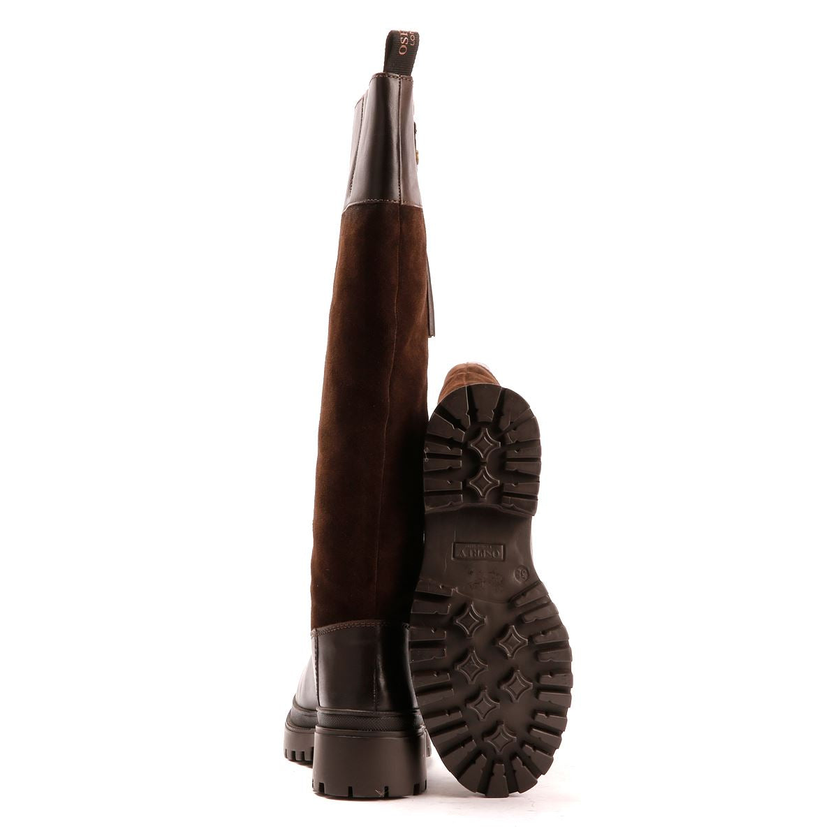 Osprey London The Bramble Tall Bottes En Cuir Pour Femmes Marron