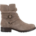 Hush Puppies Piper Bottes En Cuir Taupe Pour Femmes