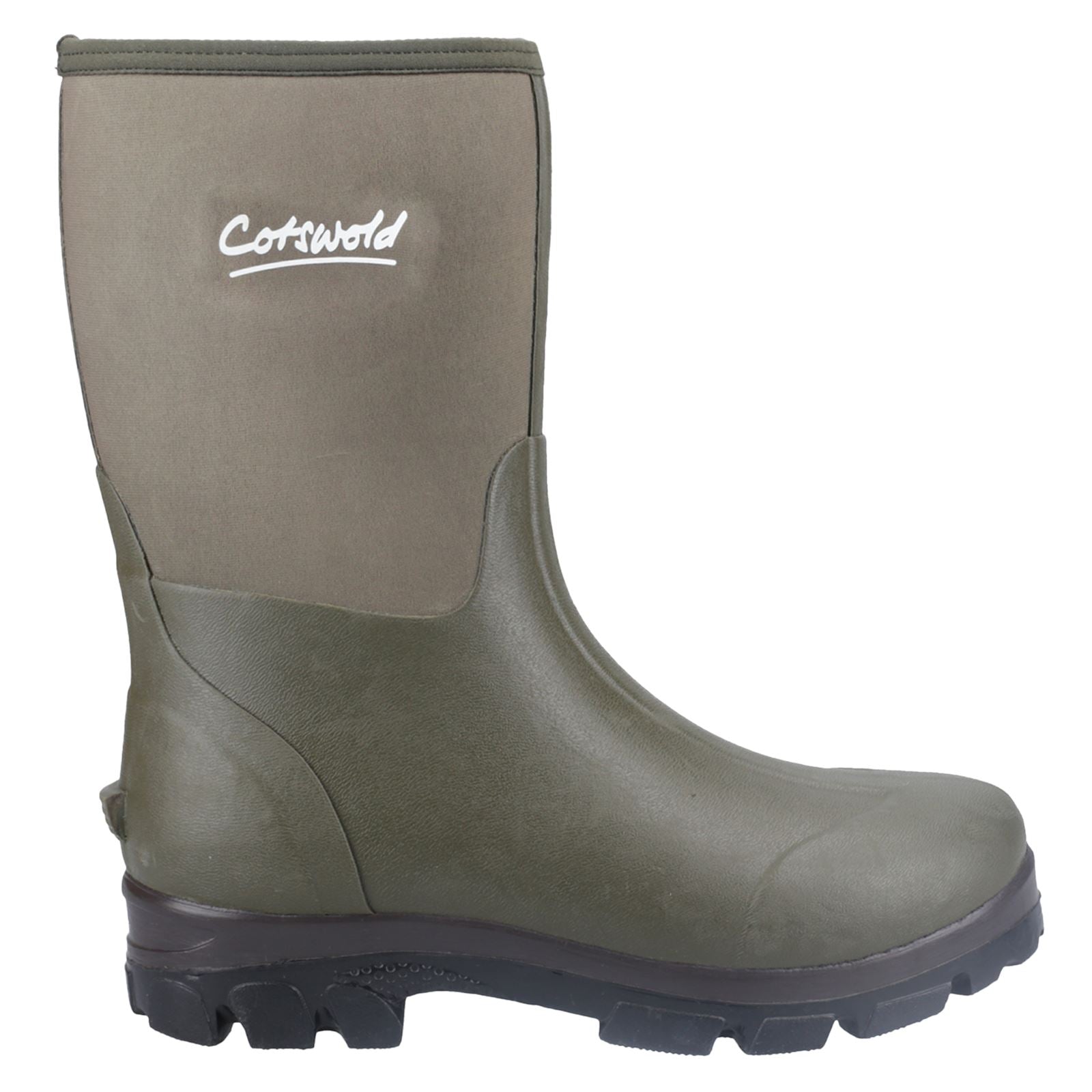 Cotswold Kensington Bottes En Caoutchouc Vertes En Cuir