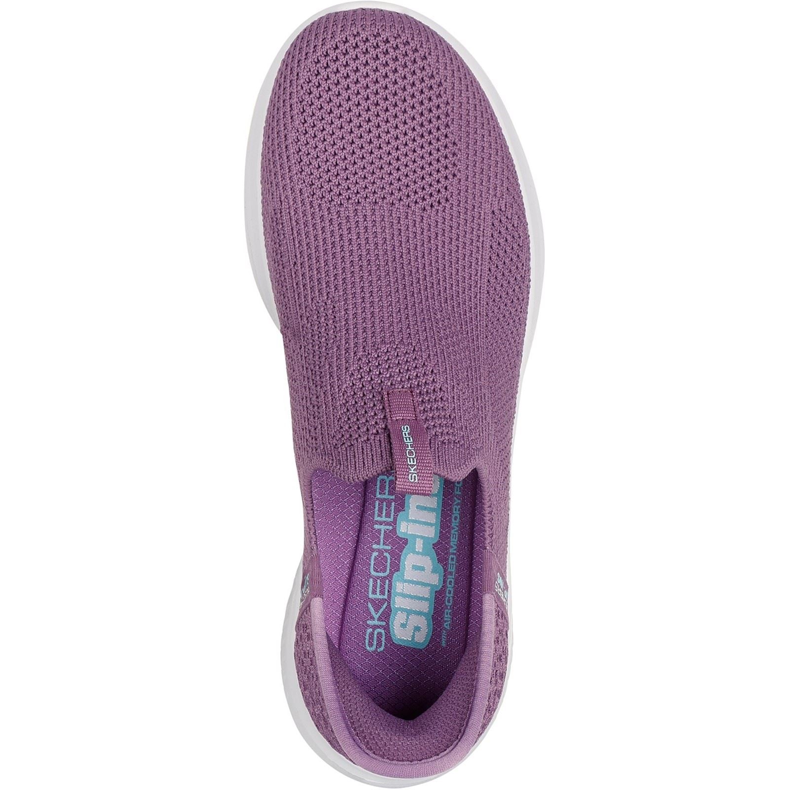 Skechers Ultra Flex 3.0 Easy Win Baskets En Toile Violettes Pour Femmes