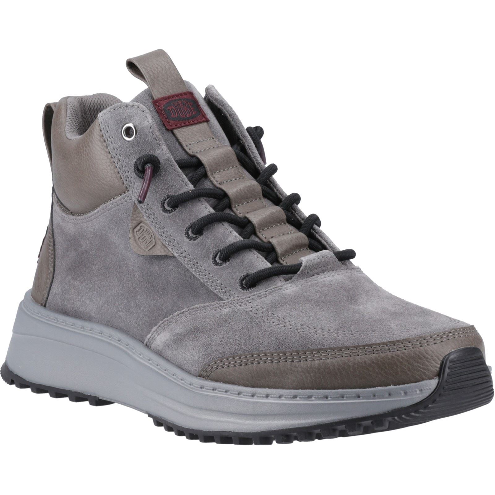 HEYDUDE Tahoe Classic Bottes Pour Homme En Cuir Suédé Gris Granit/Multicolores