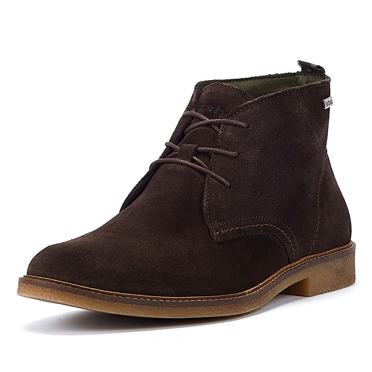 Barbour Sonoran Choco Suede Bottes Marron Foncé Pour Hommes