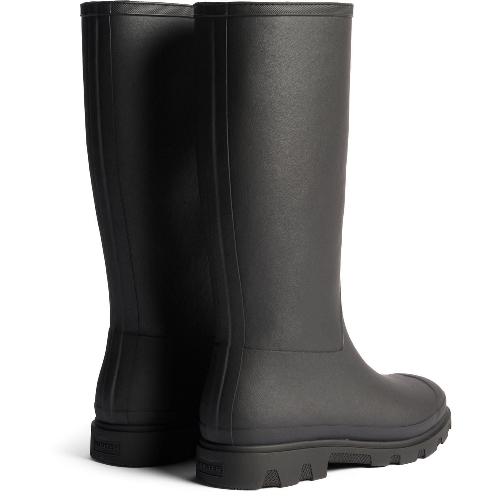 Hunter Downpour Tall Insulated Bottes En Caoutchouc Noires Pour Femmes
