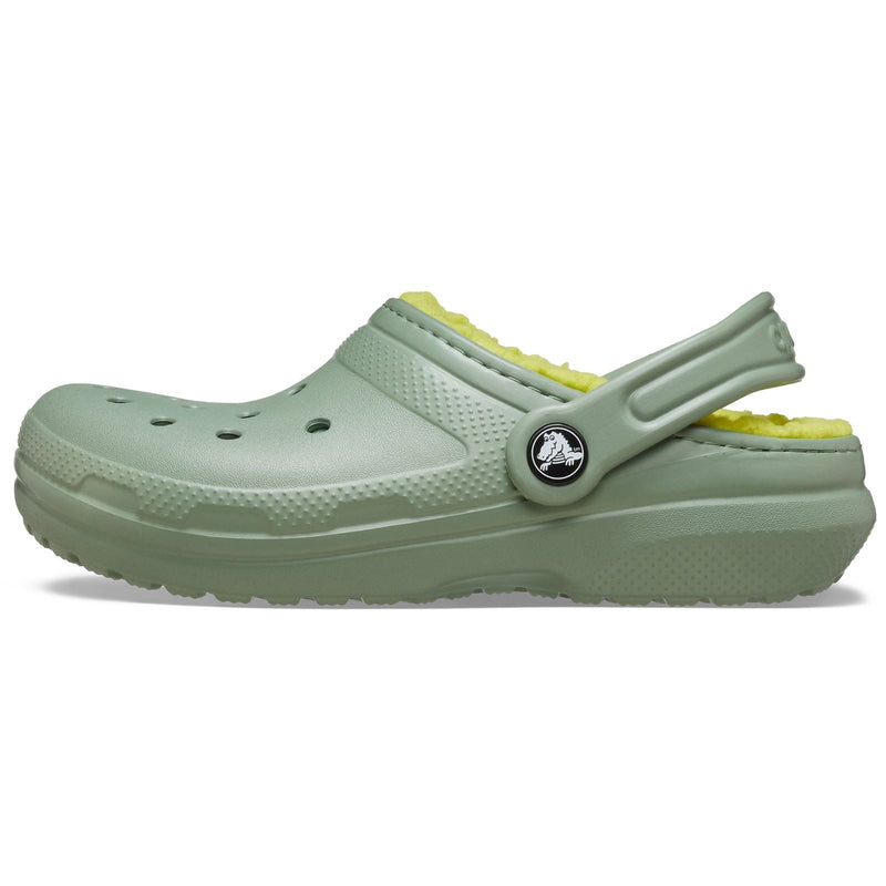Crocs Classic Lined Sabots En Mousse Unisexes Pour Enfants En Thermoplastique