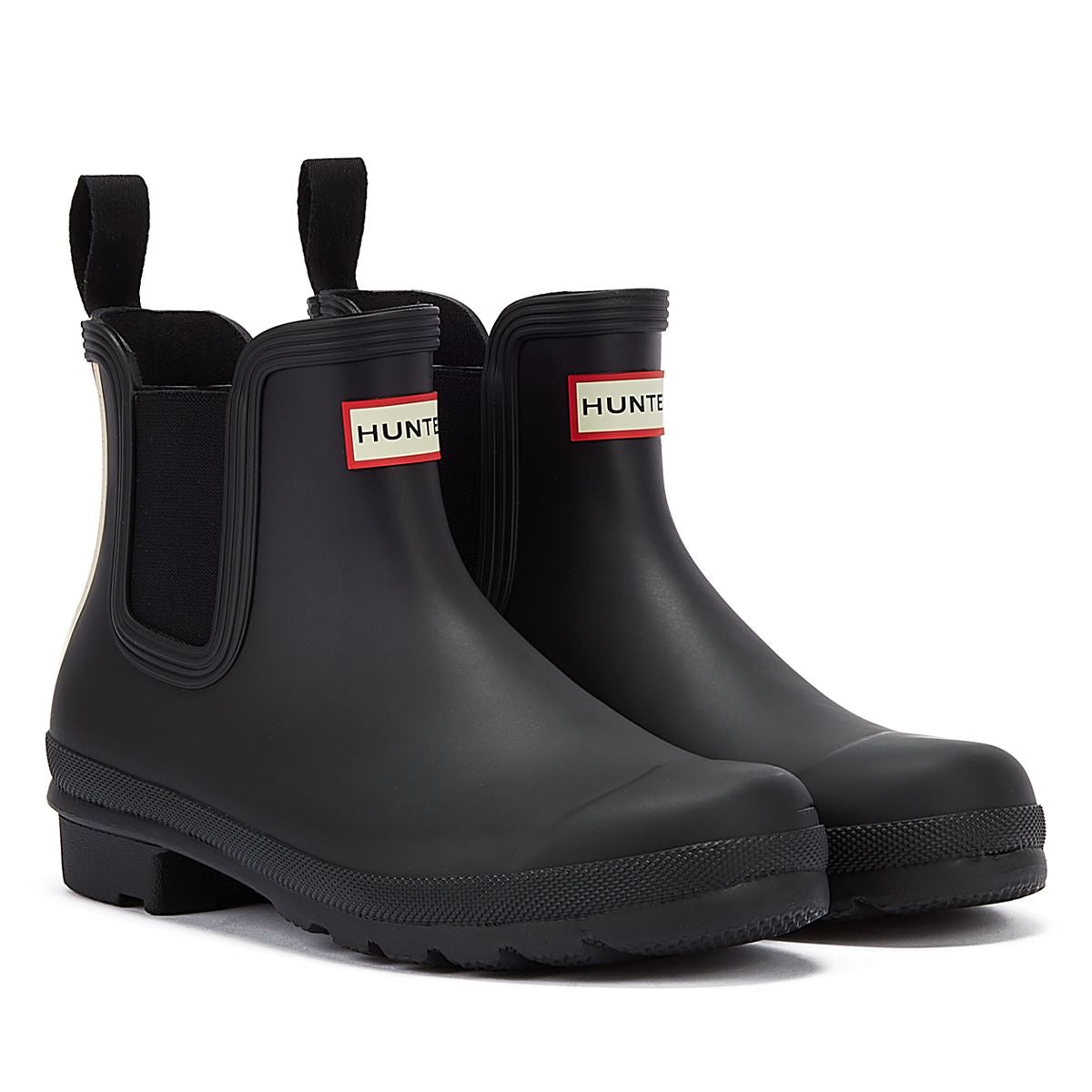 Hunter Bottes Noires Pour Femmes Avec Logo Original De Chelsea Boot