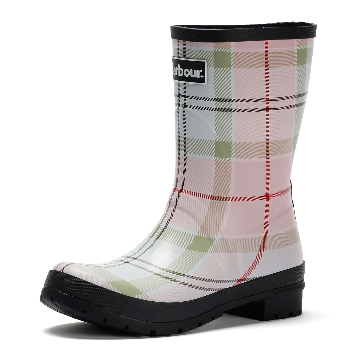 Barbour Banbury Mid Welly Bottes De Pluie En Caoutchouc Pour Femmes Roses