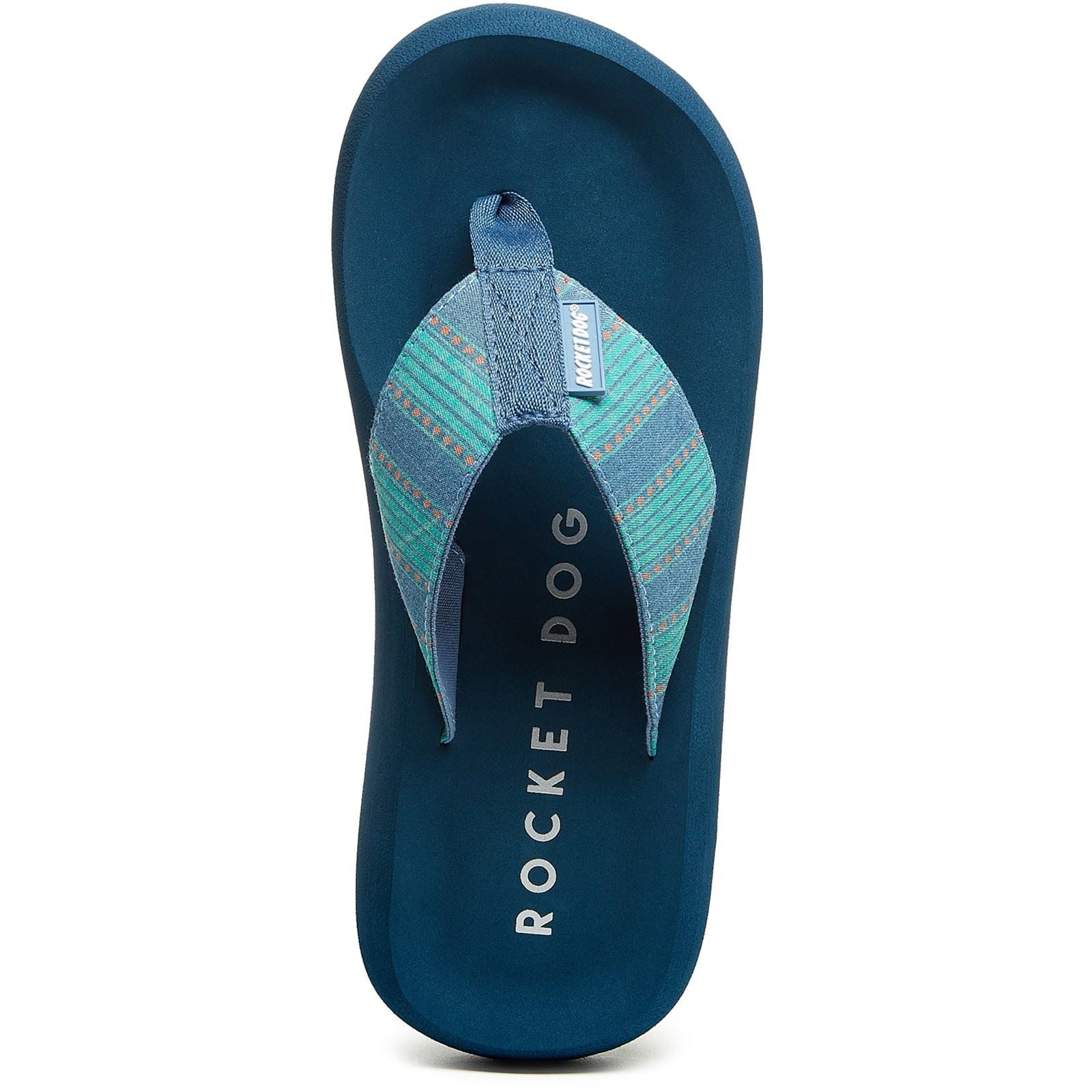 Rocket Dog Spotlight Rome Sandales Bleues En Coton Pour Femmes