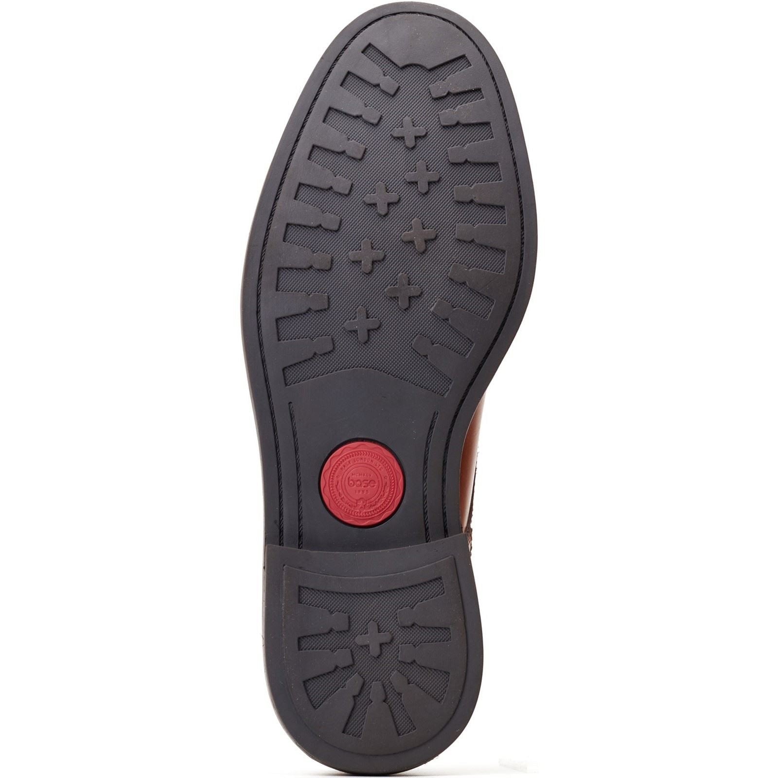 Base London Durham Chaussures En Cuir Pour Hommes En Tan Brûlé À Lacets