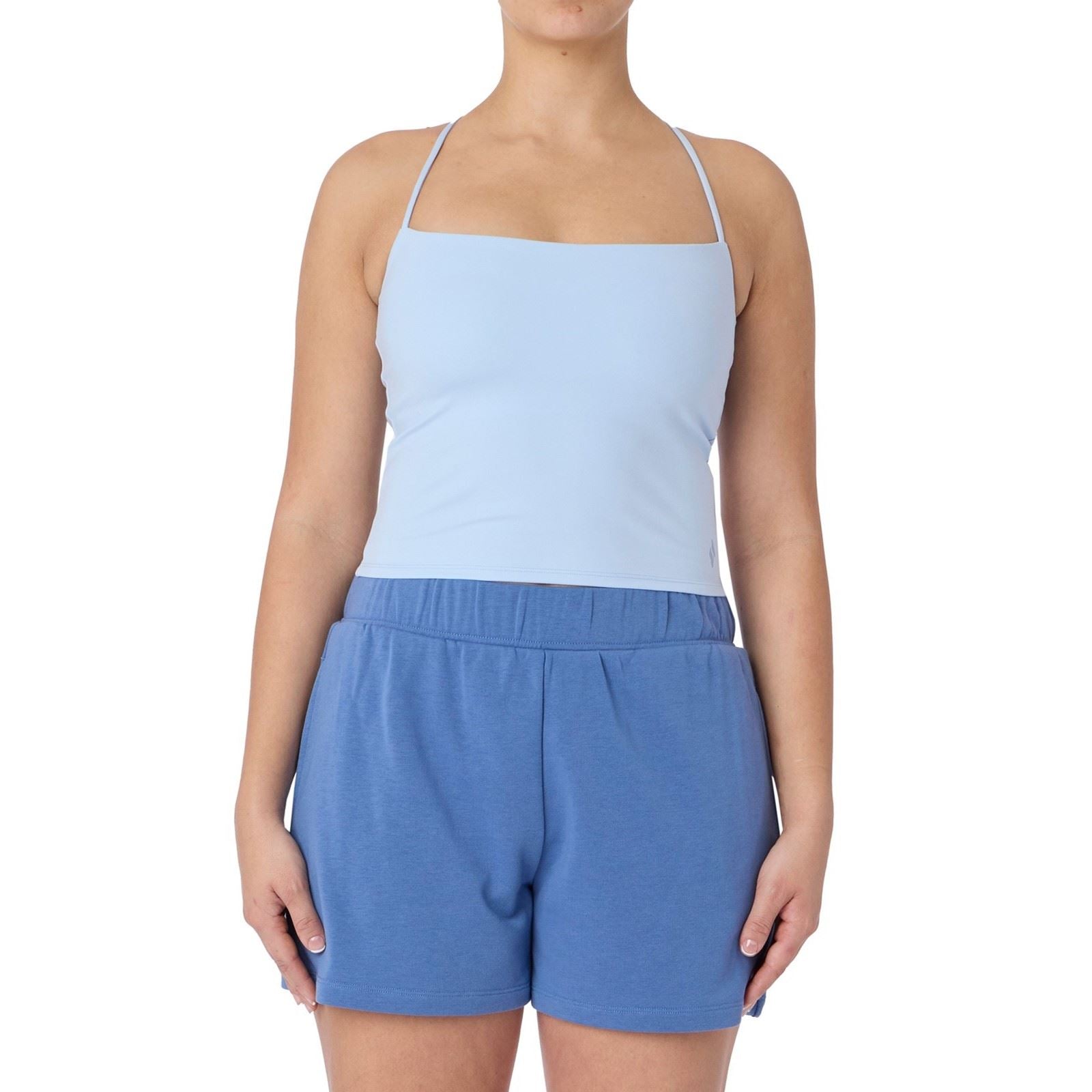 Skechers Goflex Slim Strappy Tank Débardeurs Actifs En Polyester Pour Femmes Argentés