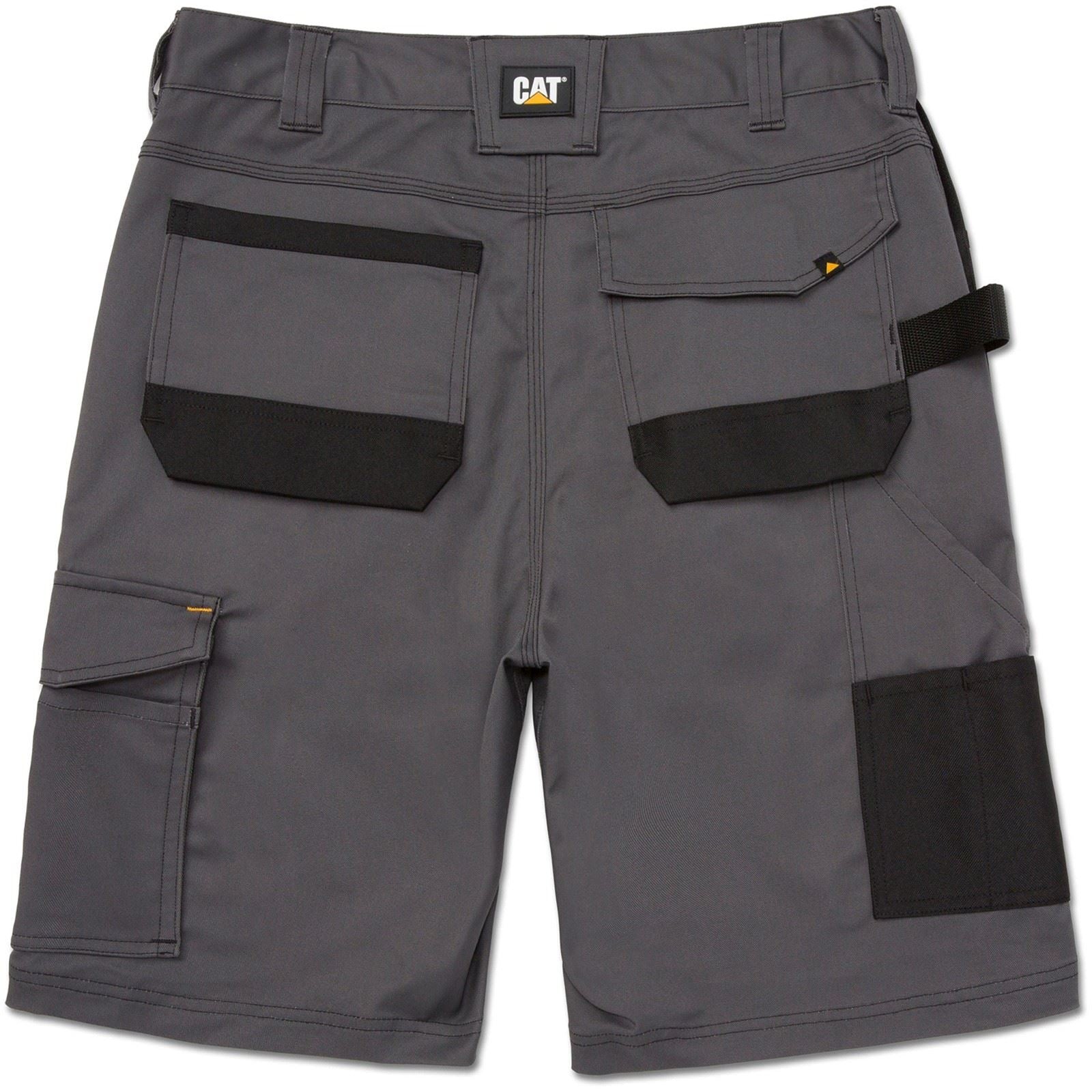 Caterpillar Essential Stretch Holster Shorts De Travail Gris Pour Hommes En Polyester