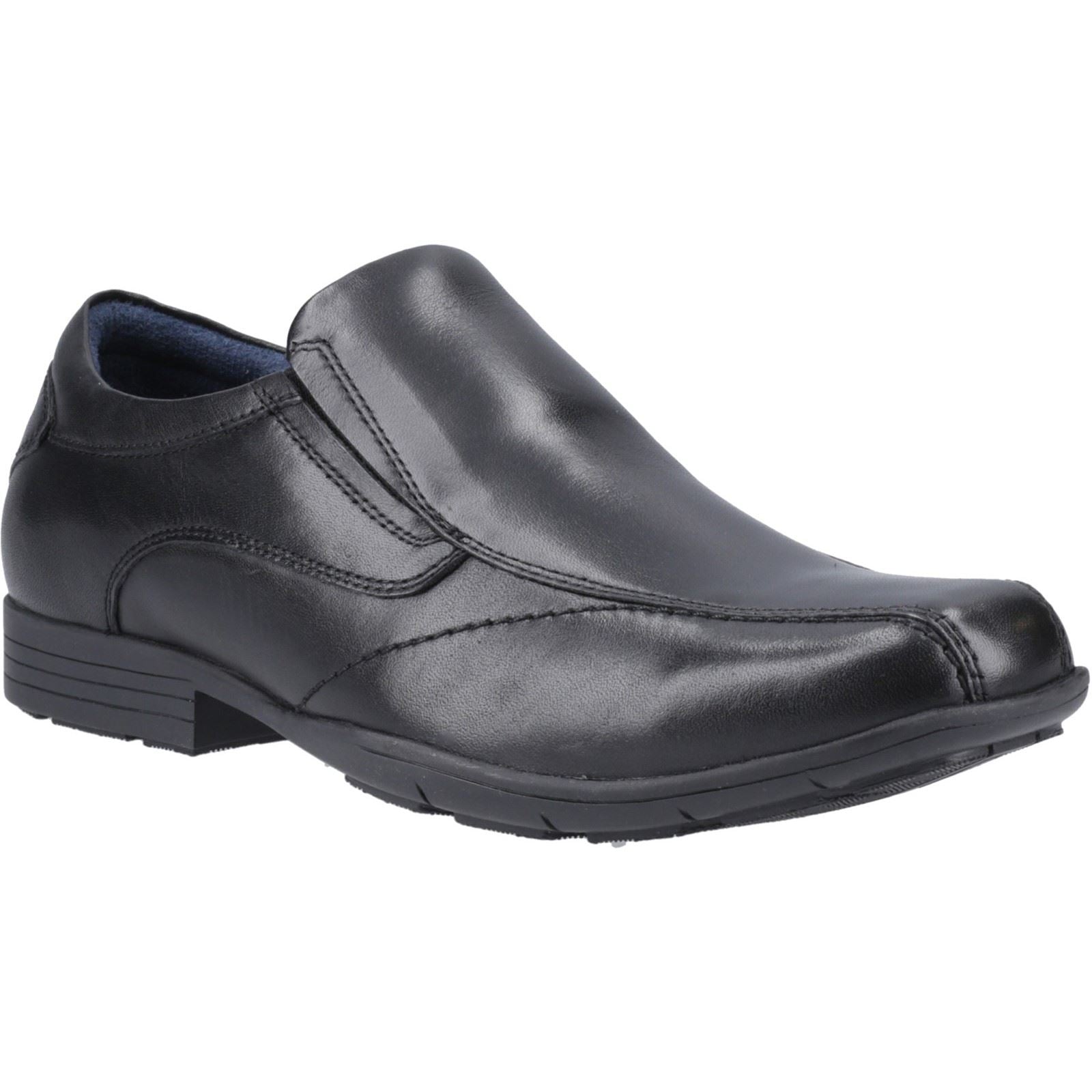 Pod Dundee Chaussures Pour Hommes En Cuir Noir À Enfiler