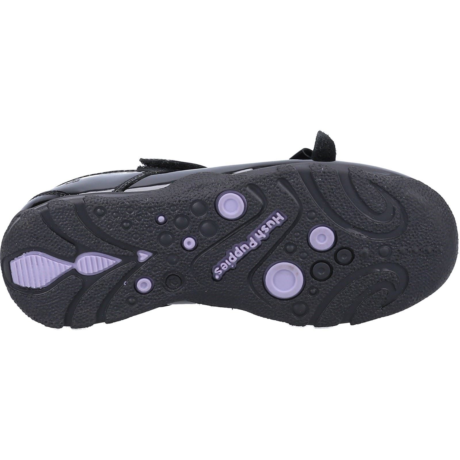 Hush Puppies CARRIE SCHOOL SHOE JNR Chaussures Noires Pour Filles En Cuir