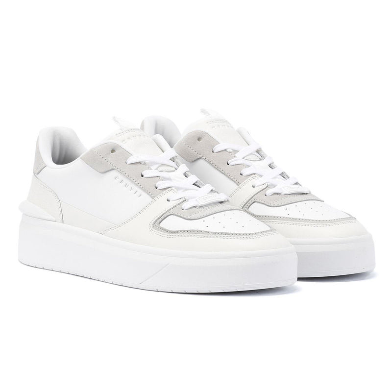 Cruyff Surefire Tennis Baskets Blanches En Cuir Pour Hommes
