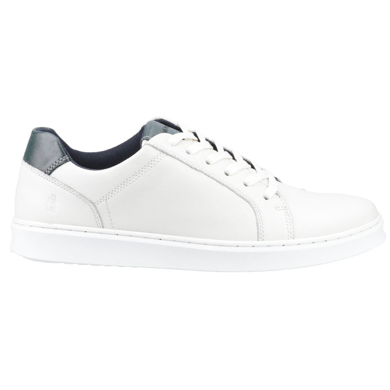 Hush Puppies Madden Baskets Blanches En Cuir Pour Hommes