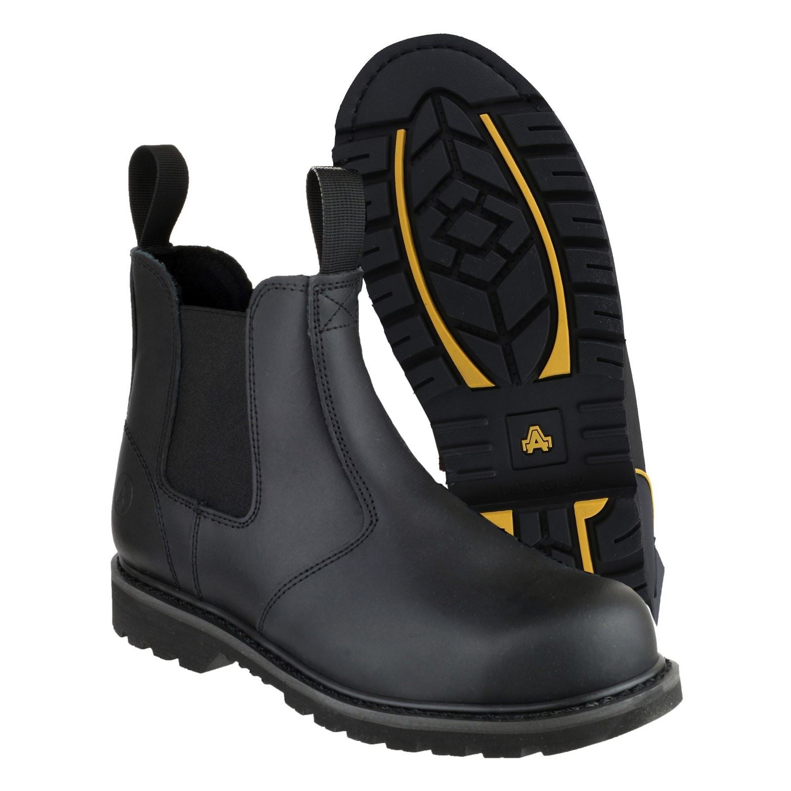 Amblers Safety  Bottes De Sécurité En Cuir Noir Fs5