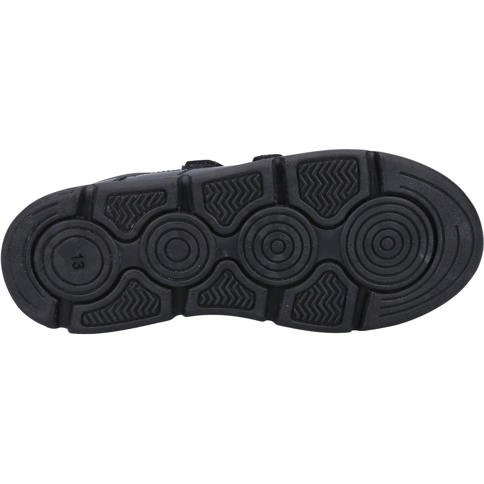 Hush Puppies Lucas JNR Chaussures Noires Pour Garçons En Cuir