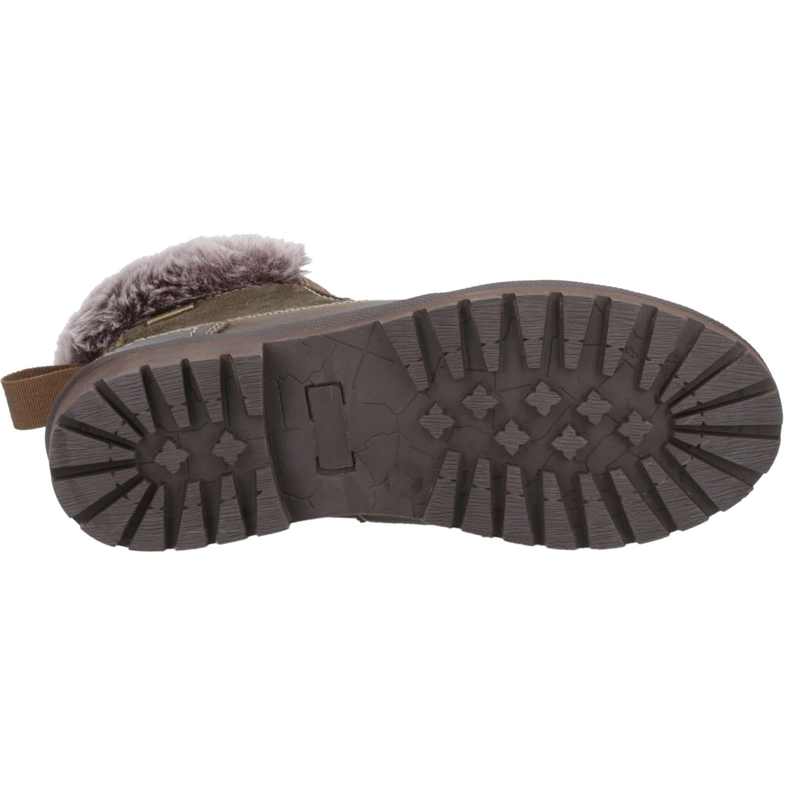 Cotswold Evenlode Bottes De Cheville D'hiver Pour Femme En Cuir Kaki