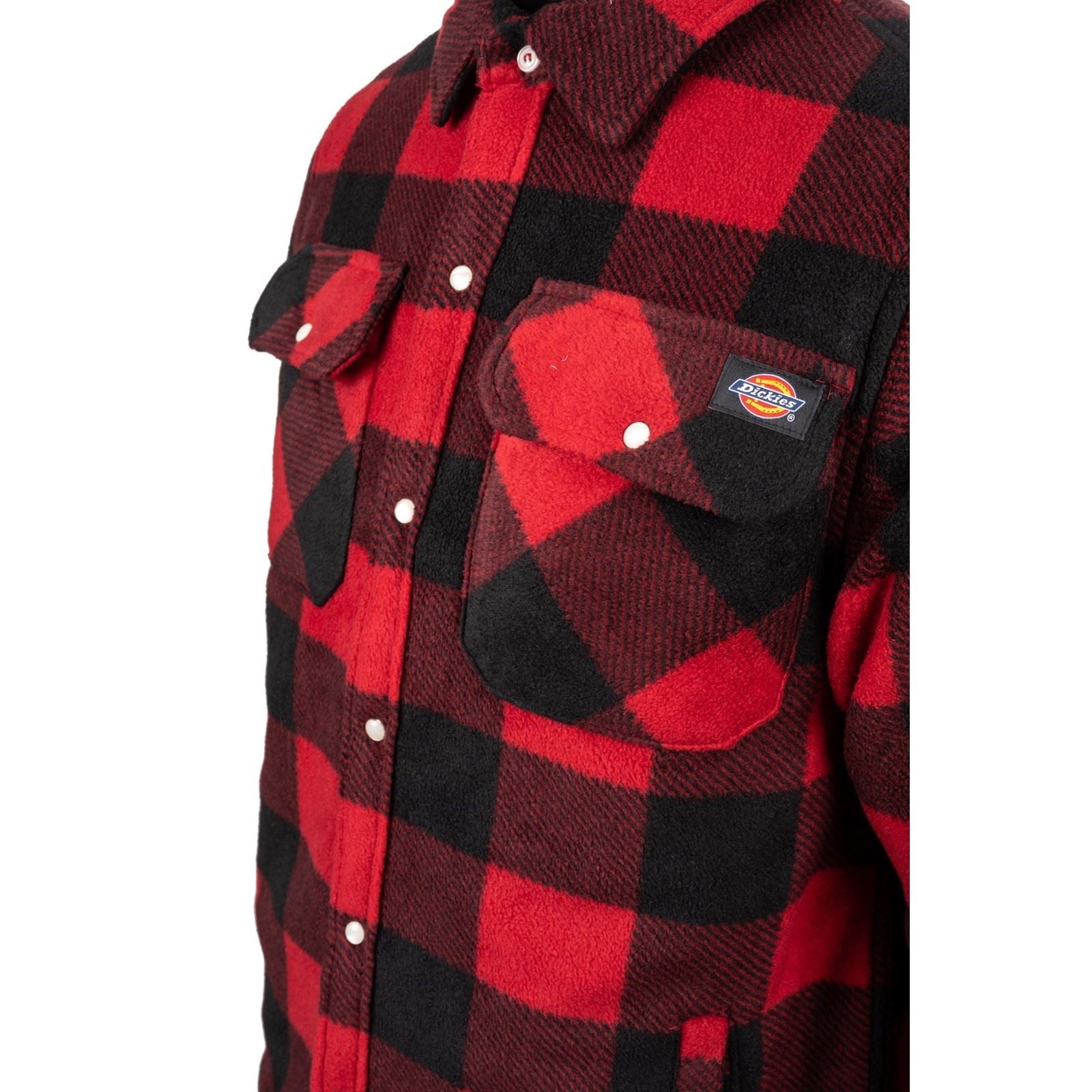 Dickies Portland Chemise Décontractée Rouge En Polyester Pour Homme