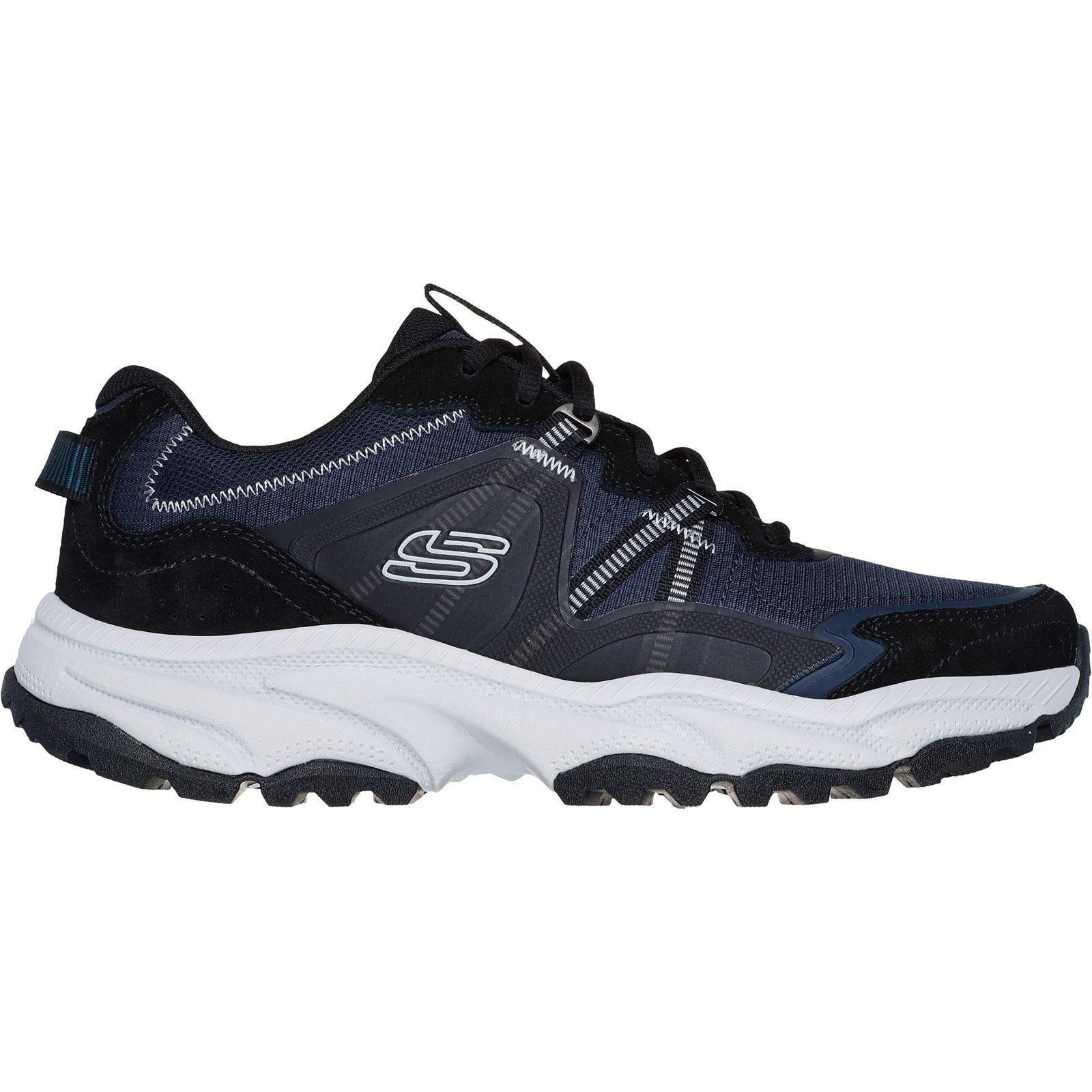 Skechers Vigor AT Richwood Chaussures De Randonnée En Cuir Pour Homme, Bleu Marine/Gris