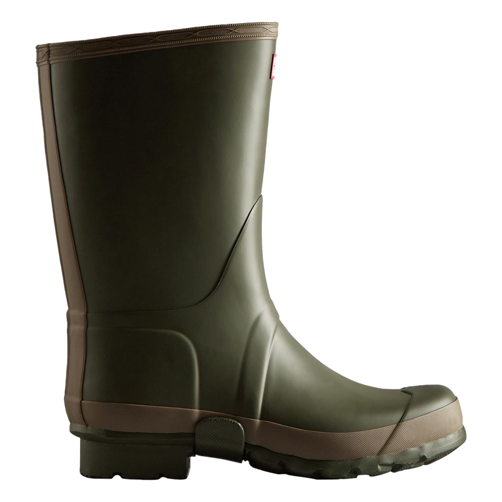 Hunter Gardener Boot Bottes En Caoutchouc Pour Homme, Vert Olive Foncé/Argile.