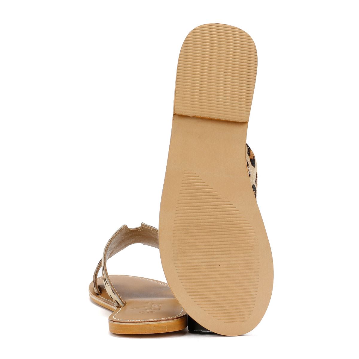 Tower London Cut Out Mules En Cuir Pour Femmes Couleur Beige