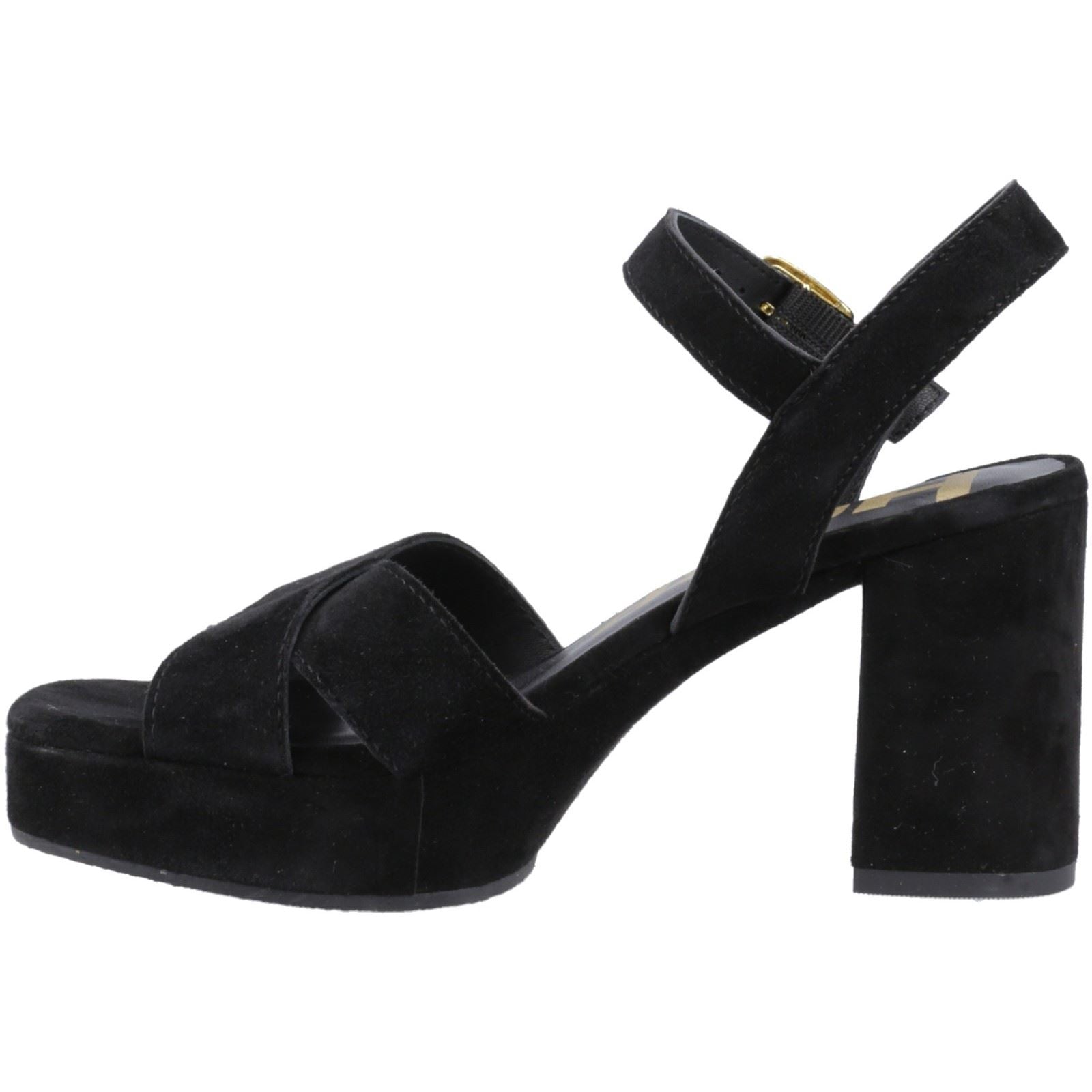 Hush Puppies Ophelia Sandales Noires Pour Femmes En Suède