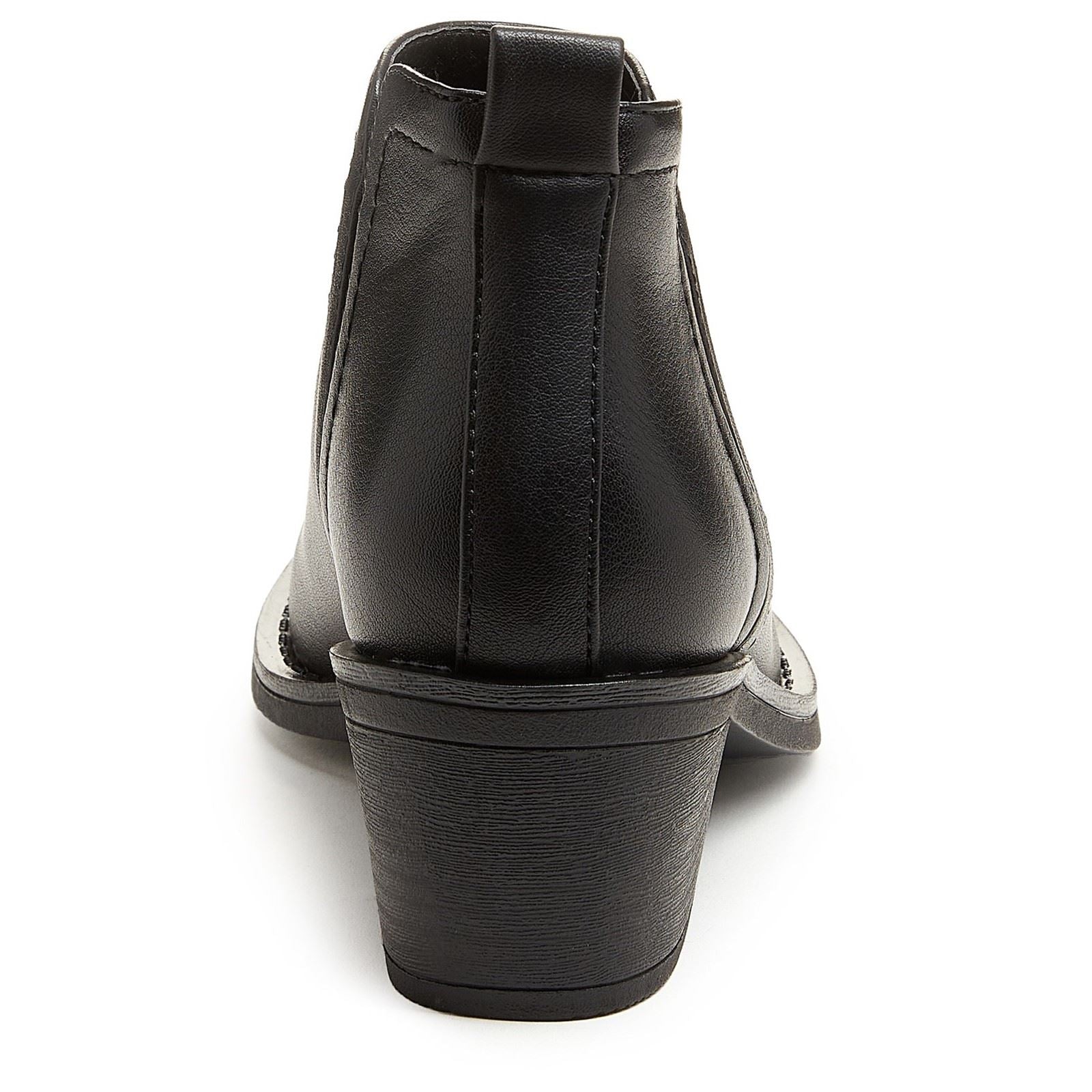 Rocket Dog York Bottes À Talons Noirs En Polyuréthane Pour Femmes