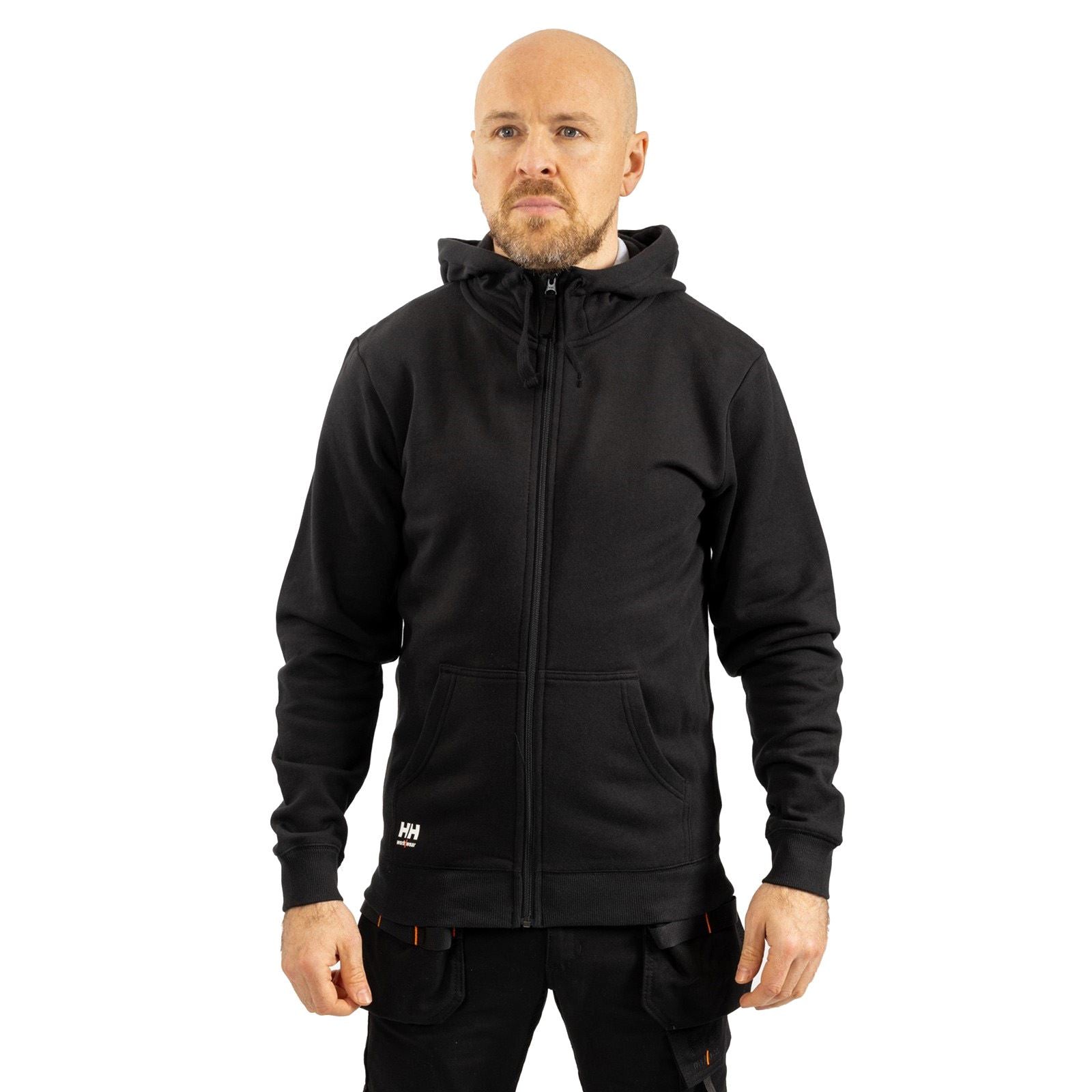 Helly Hansen Workwear Manchester Zip Sweatshirt À Capuche Noir En Coton Pour Homme