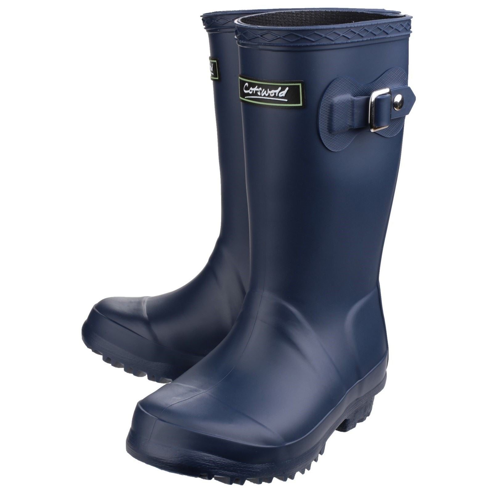 Cotswold Buckingham Bottes En Caoutchouc Bleu Marine En Pvc