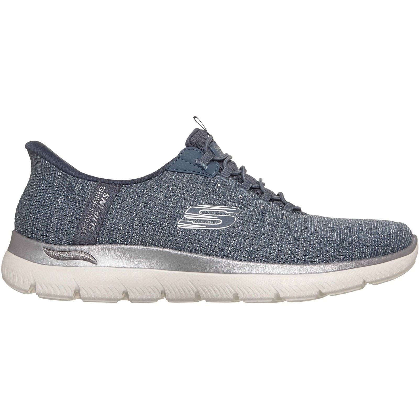 Skechers Arch Fit Summits - Soft Shimmer Baskets En Toile Pour Femmes Slate