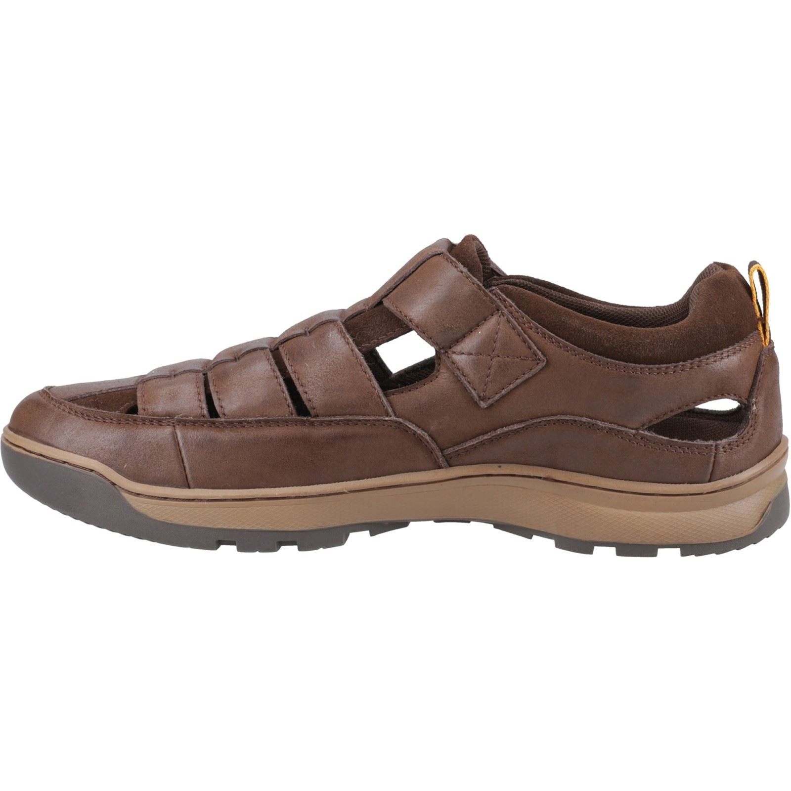 Hush Puppies Rucker Sandales Homme En Cuir Marron