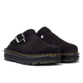 Dr. Martens Sabots En Daim Noir Zebzag.