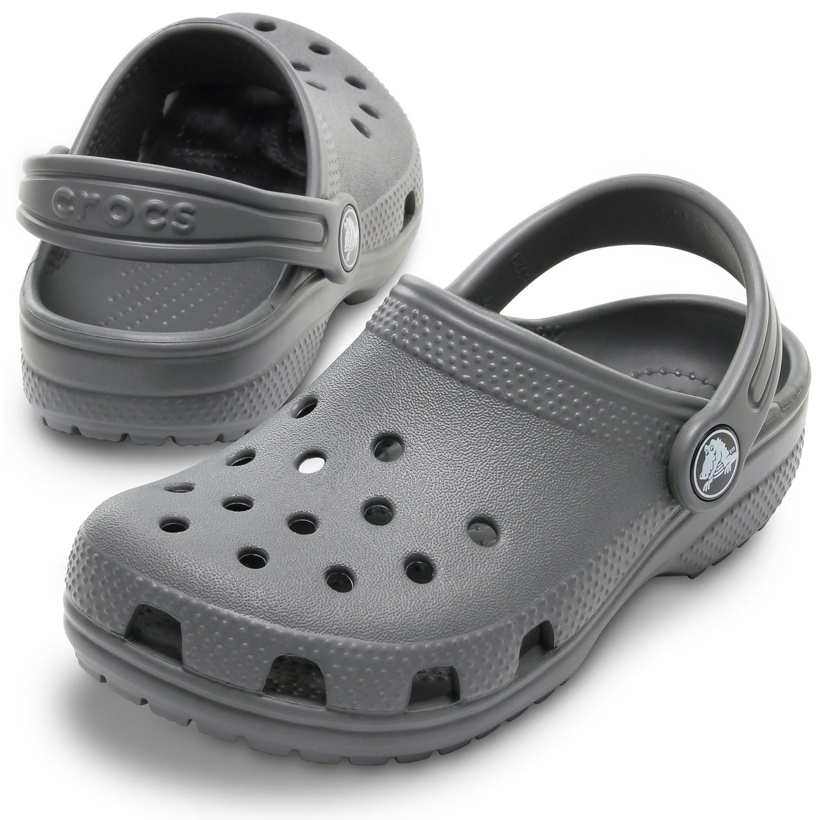 Crocs Kids' Classic Loafers Gris Ardoise En Thermoplastique