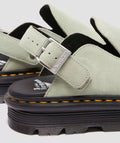 Dr. Martens Zebzag EH Sabots Verts En Suède