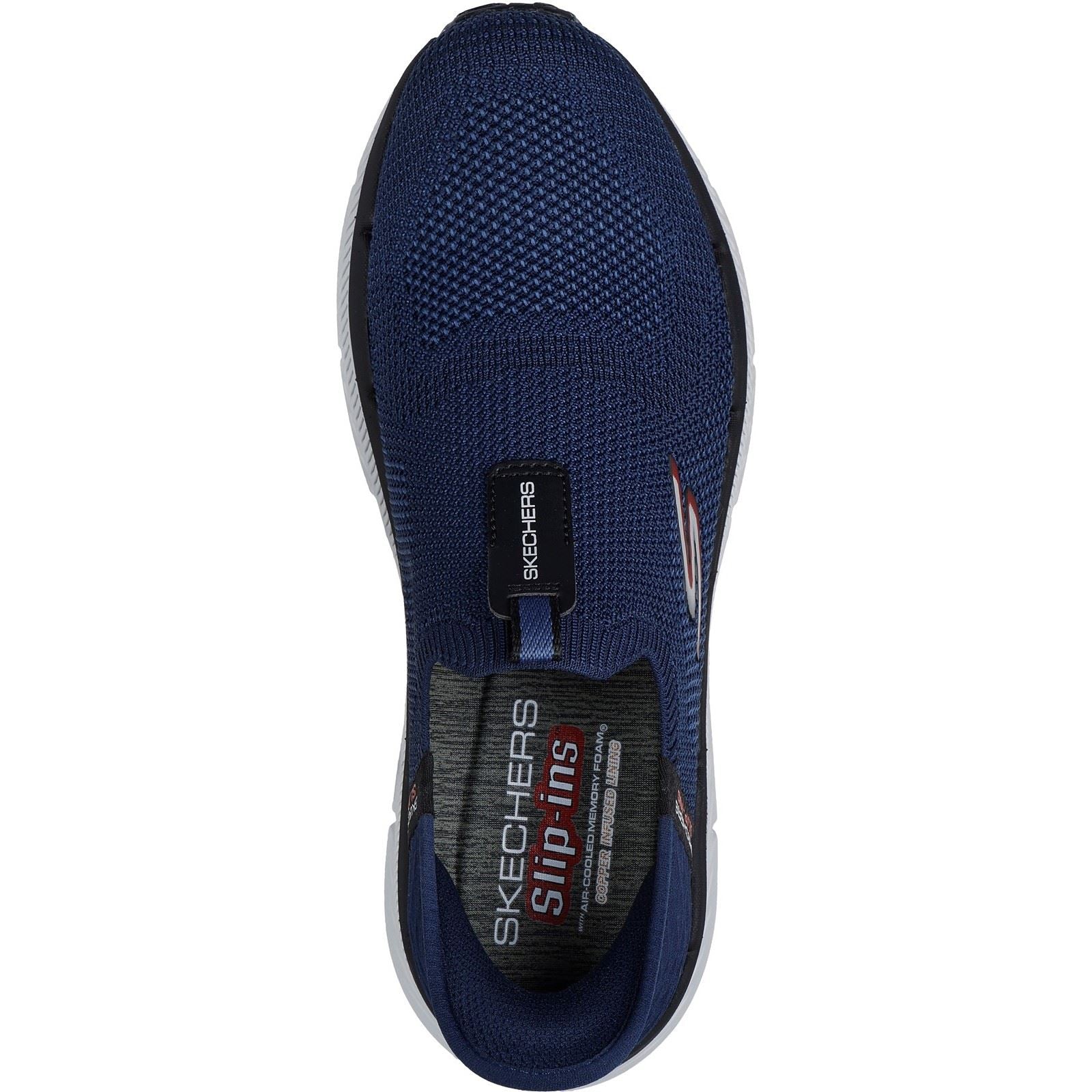 Skechers Max Cushioning Premier 2.0 Baskets Homme En Toile Bleu Marine