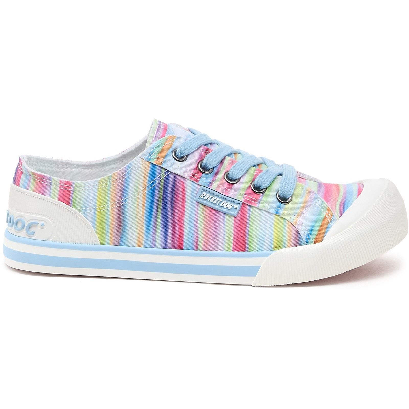 Rocket Dog Jazzin Dens Baskets Arc-En-Ciel Pour Femmes En Coton