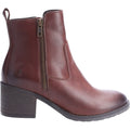 Hush Puppies Helena Bottes Marron En Cuir Pour Femmes