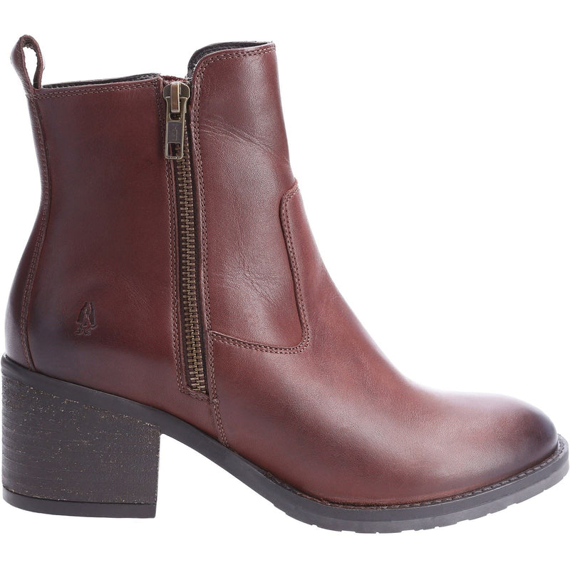 Hush Puppies Helena Bottes Marron En Cuir Pour Femmes