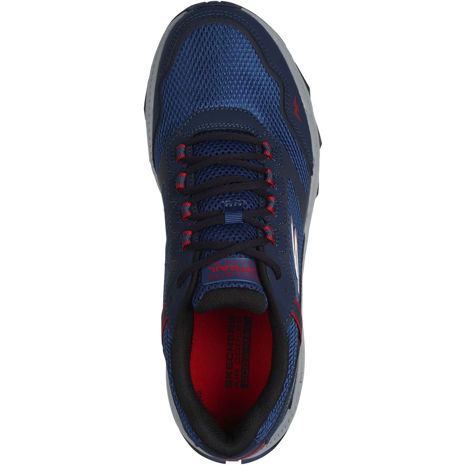 Skechers Performance GO RUN Trail Altitude 2.0 Marble Rock 3 Chaussures De Sport En Cuir Pour Homme, Bleu Marine/rouge